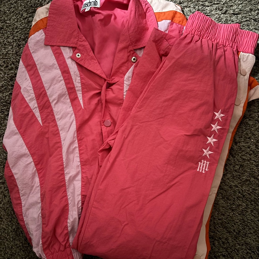 Pink and Orange Track Pants Muse.BRND